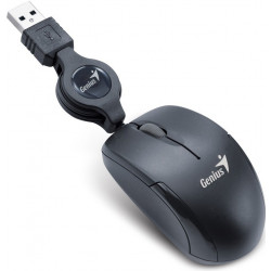 GENIUS Micro Traveler V2 Cestovní Optická 1 200 DPI Drátová USB Černá
