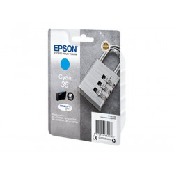 Epson 35 - 9.1 ml - azurová - originální - inkoustová cartridge - pro WorkForce Pro WF-4720, WF-4720DWF, WF-4725DWF, WF-4730, WF-4730DTWF, WF-4740, WF-4740DTWF