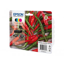 Epson 503XL Multipack - 4-balení - XL - černá, žlutá, azurová, purpurová - originální - blistr s RF akustickým alarmem - inkoustová cartridge - pro Expression Home XP-5200, XP-5205; WorkForce WF-2960DWF, WF-2965DWF