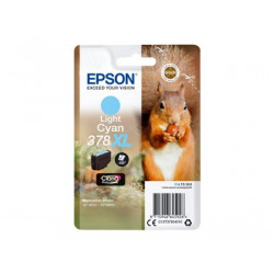 Epson 378XL - 10.3 ml - XL - světle azurová - originální - blistr s RF akustickým alarmem - inkoustová cartridge - pro Expression Home XP-8605, XP-8606; Expression Photo XP-8500 Small-in-One, XP-8700