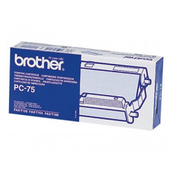 Brother PC75 - Černá - Tisková páska kazeta - pro FAX-T102, T104, T106