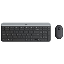 Logitech set klávesnice a myši MK470 bezdrátový 2.4GHz USB přijímač CZ černý
