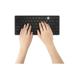 Kensington duální kompaktní klávesnice pro více zařízení Bezdrátová USB + Bluetooth UK layout Černá