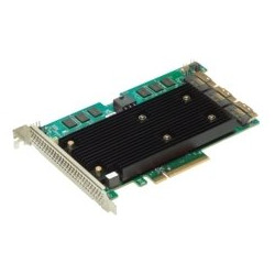 Broadcom MegaRAID 9670-24i, 8GB, 24Gb s, NVMe SAS SATA, 3x SFF-8654 x8, RAID 0-60, PCIe 4.0 x8, SAS4124 ROC
