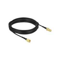 Delock - Kabel antény - SMA zástrčka do SMA zásuvka - 7.5 m - koaxiál - černá
