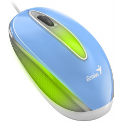 GENIUS DX-Mini Baby Blue drátová 1000 dpi USB modrá RGB LED