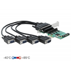 Delock PCI Express Karta na 4 x Sériový RS-232 se zdrojem napětí