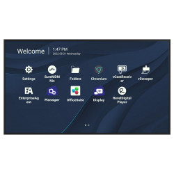 ViewSonic Flat Display CDE7530 75" 24-7 LCD 3840x2160 8ms 450cd HDMI x 3 USB A x 2 USB-C RJ45 RS232 repro Android