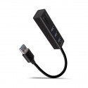 AXAGON HMA-CR3A, USB 3.2 Gen 1 hub, porty 3x USB-A + čtečka karet SD microSD, kovový, kabel USB-A 20