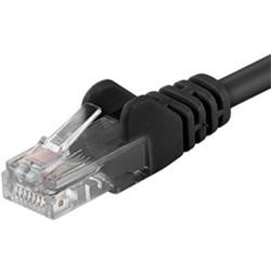PremiumCord Patch kabel Cat5E UTP, délka 2m, černá