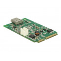 Delock Mini PCIe I O PCIe full size 1 x USB Type-C 3.1 Gen 2 - USB adaptér - PCIe Mini Card - USB-C 3.1 Gen 2 x 1