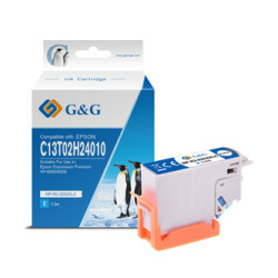 G&G kompatibilní ink s C13T02H24010, NP-E-0202XLC, cyan