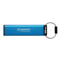 Kingston flash disk 32GB USB-C IronKey Keypad 200C, FIPS 140-3 Lvl 3 (Pending) AES-256