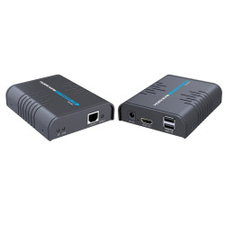 PremiumCord HDMI KVM extender s USB na 120m přes jeden kabel Cat5 6, bez zpoždění