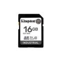 KINGSTON 16GB SDHC Industrial -40C to 85C C10 UHS-I U3 V30 A1 pSLC