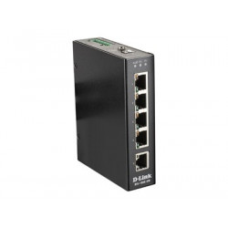D-Link DIS 100E-5W - Přepínač - neřízený - 5 x 10 100 - lze montovat na konzolu DIN, pro připevnění na zeď - DC napájení