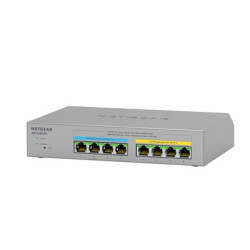 NETGEAR Plus MS108EUP - Přepínač - řízený - 4 x 100 1000 2.5G (PoE++) + 4 x 100 1000 2.5G (PoE+) - desktop, pro připevnění na zeď - PoE++ (230 W)