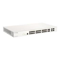 D-Link Nuclias Cloud-Managed DBS-2000-28MP - Přepínač - 24 x 10 100 1000 (PoE+) + 4 x kombinace SFP - PoE+ (370 W)