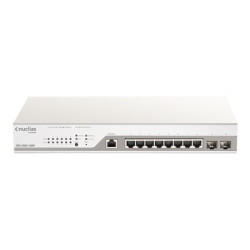 D-Link Nuclias Cloud-Managed DBS-2000-10MP - Přepínač - 8 x 10 100 1000 (PoE+) + 2 x gigabitů SFP - PoE+ (130 W)