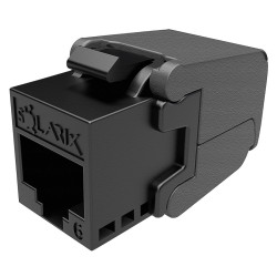 Solarix keystone c6 UTP RJ45 černý samořezný SXKJ-6-UTP-BK-SA