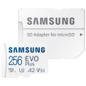 SAMSUNG EVO Plus 2024 MicroSDXC 256GB + SD Adaptér CL10 UHS-I U3 A2 V30