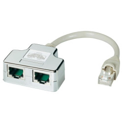 DATACOM "Y" adaptér STP CAT5E PC PC+TEL