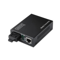 DIGITUS Media Converter, Multimode, 10 100Base-TX to 100Base-FX, Incl. PSU SC connector, Up to 2km