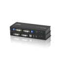 ATEN KVM extender CE-604 USB , Dual View (2 x DVI) audio a konzole extender s USB klávesnice myš+RS-232 port, (1024 x 768 na 60m)