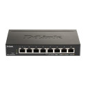 D-Link DGS-1100-08PV2 8-Port PoE Gigabit Smart Managed Switch- 8-Port 1000BaseTX Auto-Negotiating 10 100 1000Mbps Switch