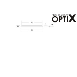 OPTIX trubičková Ochrana Optického svaru 61mm Premium Transparent 100