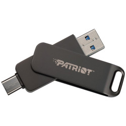PATRIOT RAGE R550 64GB USB Typ-A + USB Typ-C USB 3.2 Gen 1 šedá