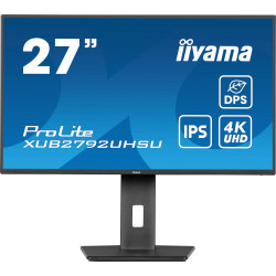 Iiyama ProLite XUB2792UHSU-B6 LCD IPS/PLS 27" 3840 x 2160 4ms 350nitů 1300:1 60Hz  Repro Pivot USB-C  Černá 