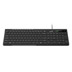 Genius Slimstar 230 II COPILOT, klávesnice CZ SK, multimediální, slim typ drátová (USB), černá