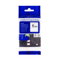 PRINTLINE kompatibilní páska s Brother TZE-211, TZ-211, 6mm, černý tisk bílý podklad