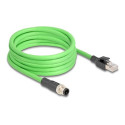 M12 Cable D-coded 4 pin male to RJ45 mal, M12 Cable D-coded 4 pin male to RJ45 mal