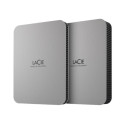 LACIE Mobile Drive HDD USB-C 5TB 2.5inch Moon Silver with USB-C cable