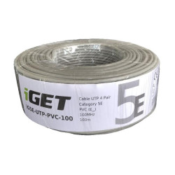Síťový kabel iGET CAT5E UTP PVC Eca 100m role