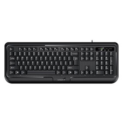 Genius KB-118 II COPILOT, klávesnice CZ SK, klasická, voděodolná typ drátová (USB), černá