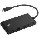 ASUS DC201 Dual 4K USB-C Dock, male: USB-C; female: HDMI,USB-A C,RJ-45,PowerDelivery:100W