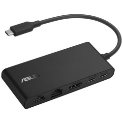 ASUS DC201 Dual 4K USB-C Dock, male: USB-C; female: HDMI,USB-A C,RJ-45,PowerDelivery:100W