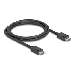 Delock - Kabel DisplayPort - DisplayPort (M) s jazýckem do DisplayPort (M) s jazýckem - DisplayPort 2.1 - 1.8 m - rychlost prenosu dat až 80 Gbps, podpora 16K60Hz (15360 x 8640) - cerná