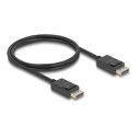 Delock - Kabel DisplayPort - DisplayPort (M) s jazýckem do DisplayPort (M) s jazýckem - DisplayPort 2.1 - 1 m - rychlost prenosu dat až 80 Gbps, Podpora 16K60hz - cerná
