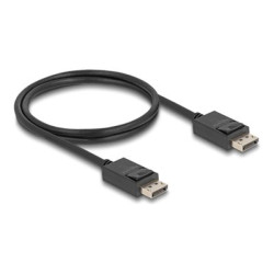 Delock - Kabel DisplayPort - DisplayPort (M) s jazýckem do DisplayPort (M) s jazýckem - DisplayPort 2.1 - 1 m - rychlost prenosu dat až 80 Gbps, Podpora 16K60hz - cerná