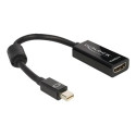 Delock - Video adaptér - Mini DisplayPort s piny (male) do HDMI se zdířkami (female) - 18 cm