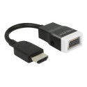 Delock Adapter HDMI-A male VGA female with Audio - Nástroj pro převod videa - HDMI - VGA - černá, bílá - maloobchod