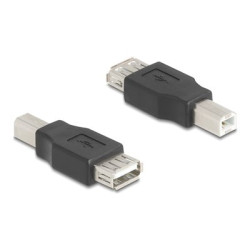 Delock - USB adaptér - USB typ B (M) do USB (F) - USB 2.0 - cerná