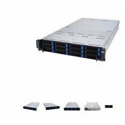 ASUS 2U RS521A-E12-RS12U 1 xSP5 (LGA 6096) 24xDDR5 12NVMe SAS SATA RH OCP GPU 1GB LAN 1,6KW 