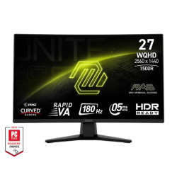 MSI MAG 274CQF LCD VA/PVA/MVA 27" 2560 x 1440 0,5ms 300nitů 5000:1 180Hz      Černá