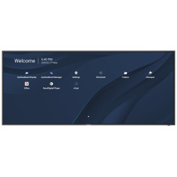 ViewSonic Prezentační Display CDE105UW 105" WUHD 500nits,5000:1,8G RAM 128GB OPSslot HDMIDP USB Audio RS232 repro black