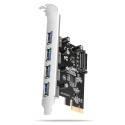 AXAGON řadič do PCIe pro 4x USB Typ-A USB 5Gbps PCEU-430RS SP čip Renesas
